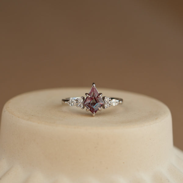 Aurelia Alexandrite Ring Set Sterling Silver - Rainbow Rocks Jewellery