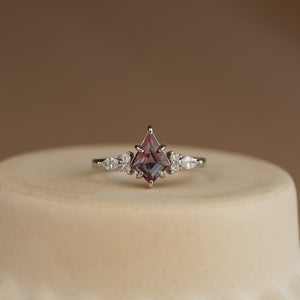 Aurelia Alexandrite Ring Set Sterling Silver - Rainbow Rocks Jewellery