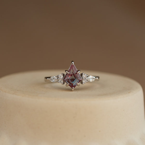 Aurelia Alexandrite Ring Set Sterling Silver - Rainbow Rocks Jewellery