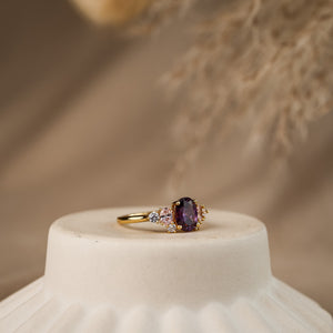 Olivia Amethyst CZ Ring - Rainbow Rocks Jewellery