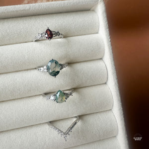 Vera Stacking Ring Sterling silver - Rainbow Rocks Jewellery