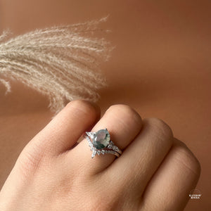 Vera Stacking Ring Sterling silver - Rainbow Rocks Jewellery