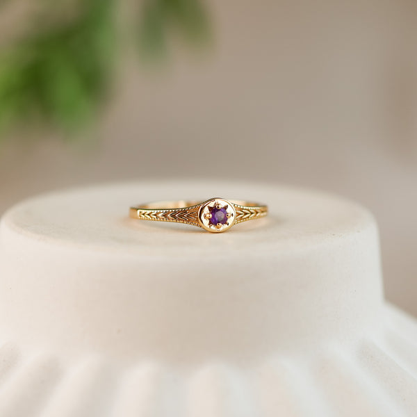 Starlight Birthstone Star Ring - Rainbow Rocks Jewellery