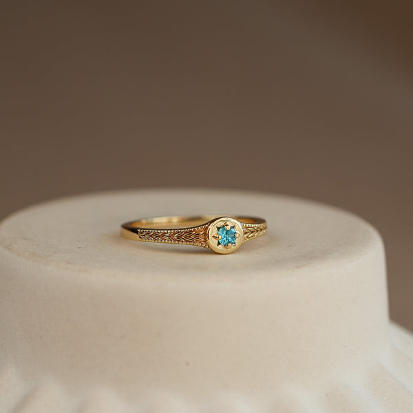 Starlight Birthstone Star Ring - Rainbow Rocks Jewellery
