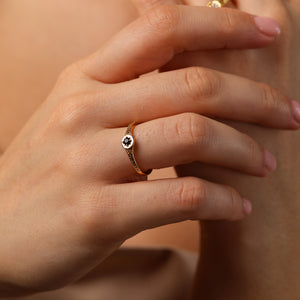 Starlight Birthstone Star Ring - Rainbow Rocks Jewellery