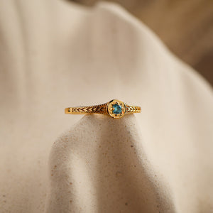 Starlight Birthstone Star Ring - Rainbow Rocks Jewellery