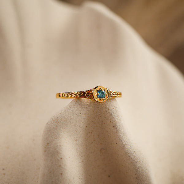 Starlight Birthstone Star Ring - Rainbow Rocks Jewellery