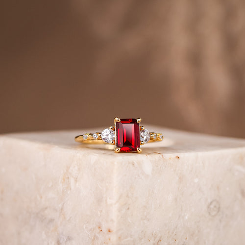 Mira Ruby Ring - Rainbow Rocks Jewellery