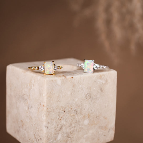 Mira Opal Ring - Rainbow Rocks Jewellery