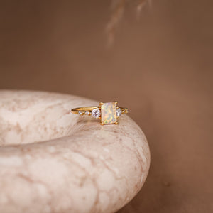 Mira Opal Ring - Rainbow Rocks Jewellery