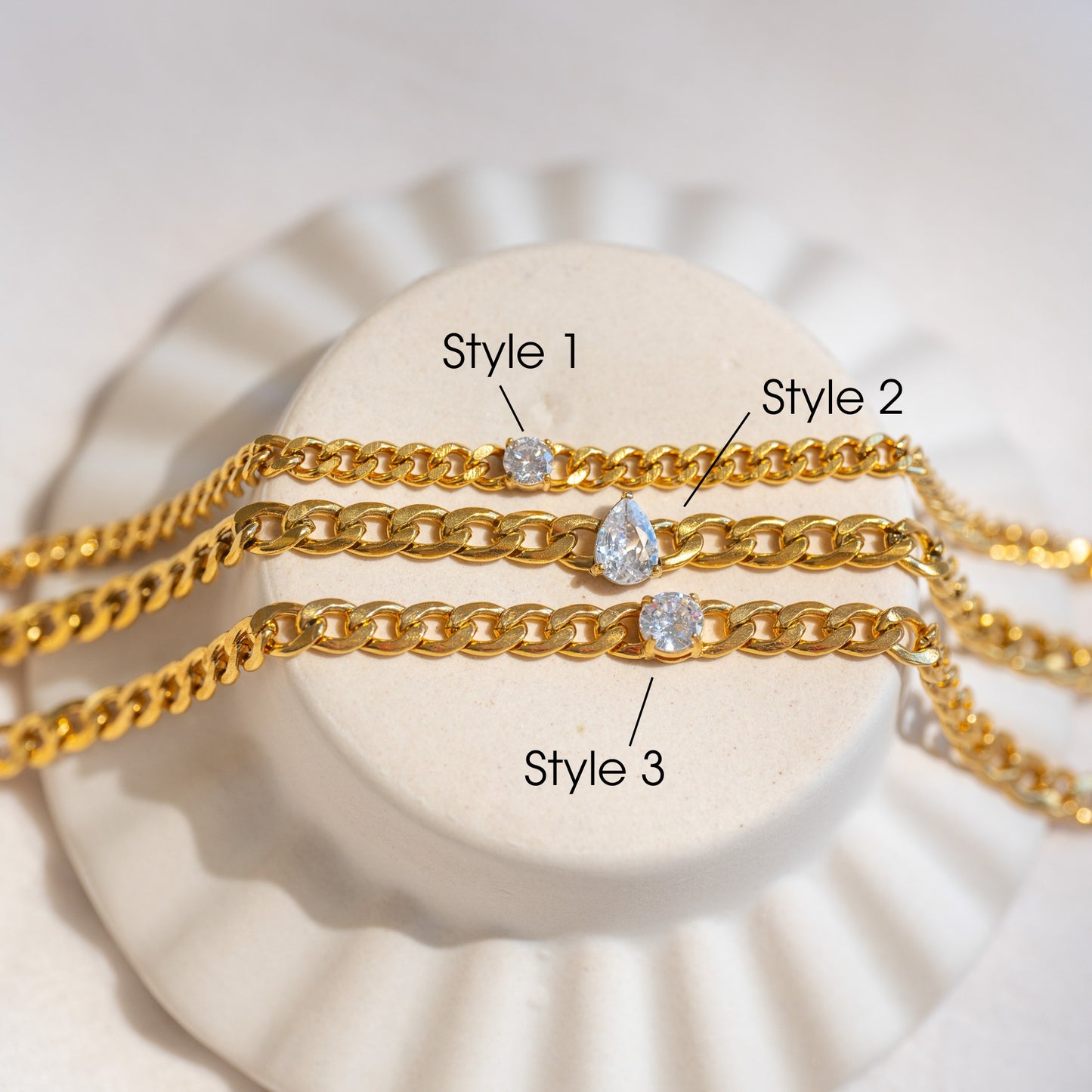 Gold Bracelet 18K Stainless Steel