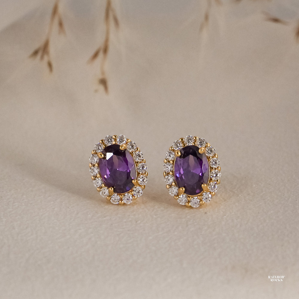 Odessa Amethyst Necklace 14K Gold Vermeil - Rainbow Rocks Jewellery
