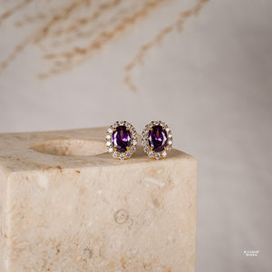 Odessa Amethyst Necklace 14K Gold Vermeil - Rainbow Rocks Jewellery