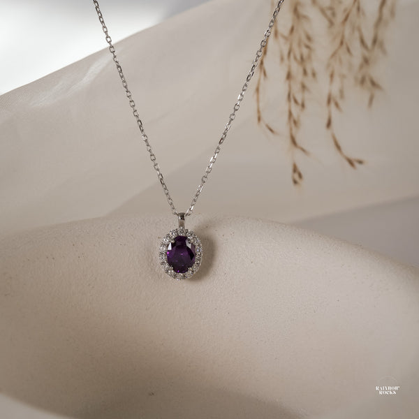 Odessa Amethyst Necklace 14K Gold Vermeil - Rainbow Rocks Jewellery
