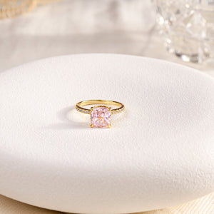 ROSIE Pink Diamond Gold Vermeil Ring - Rainbow Rocks Jewellery
