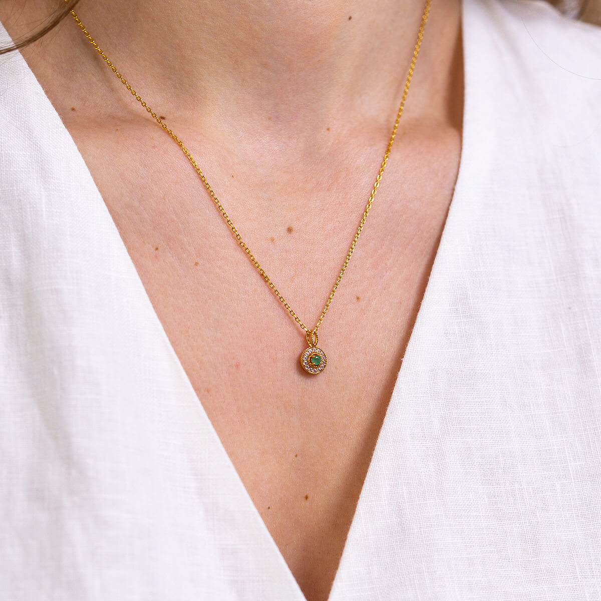 GRACE Genuine Emerald Necklace