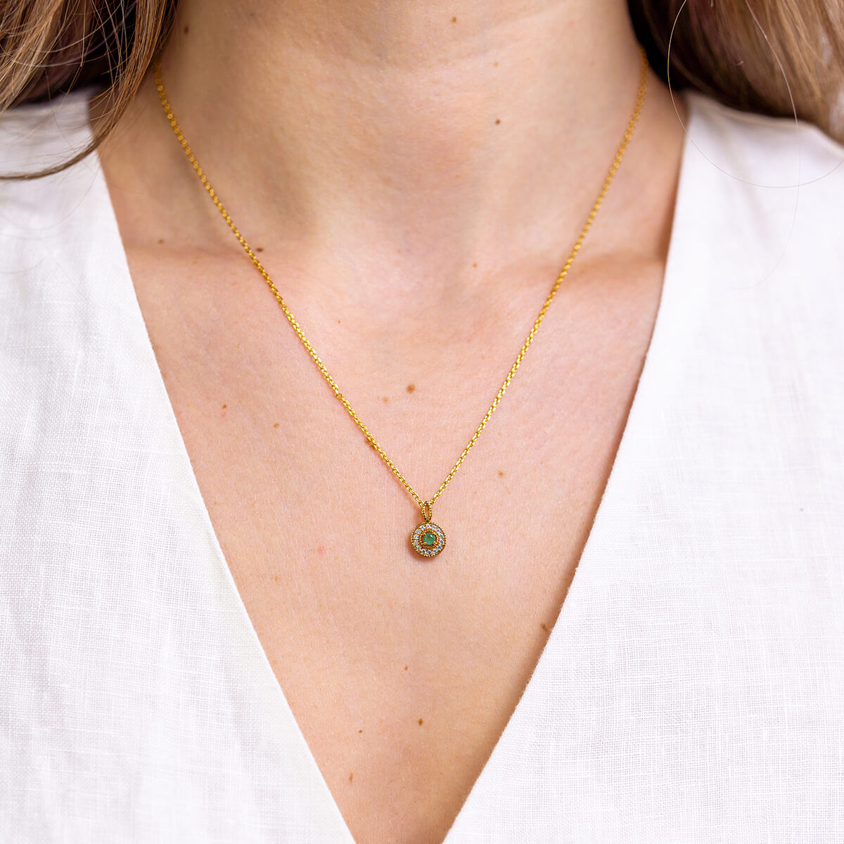 GRACE Genuine Emerald Necklace
