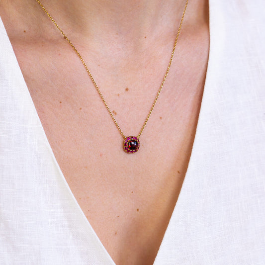 DEVOTION Garnet and Ruby Necklace