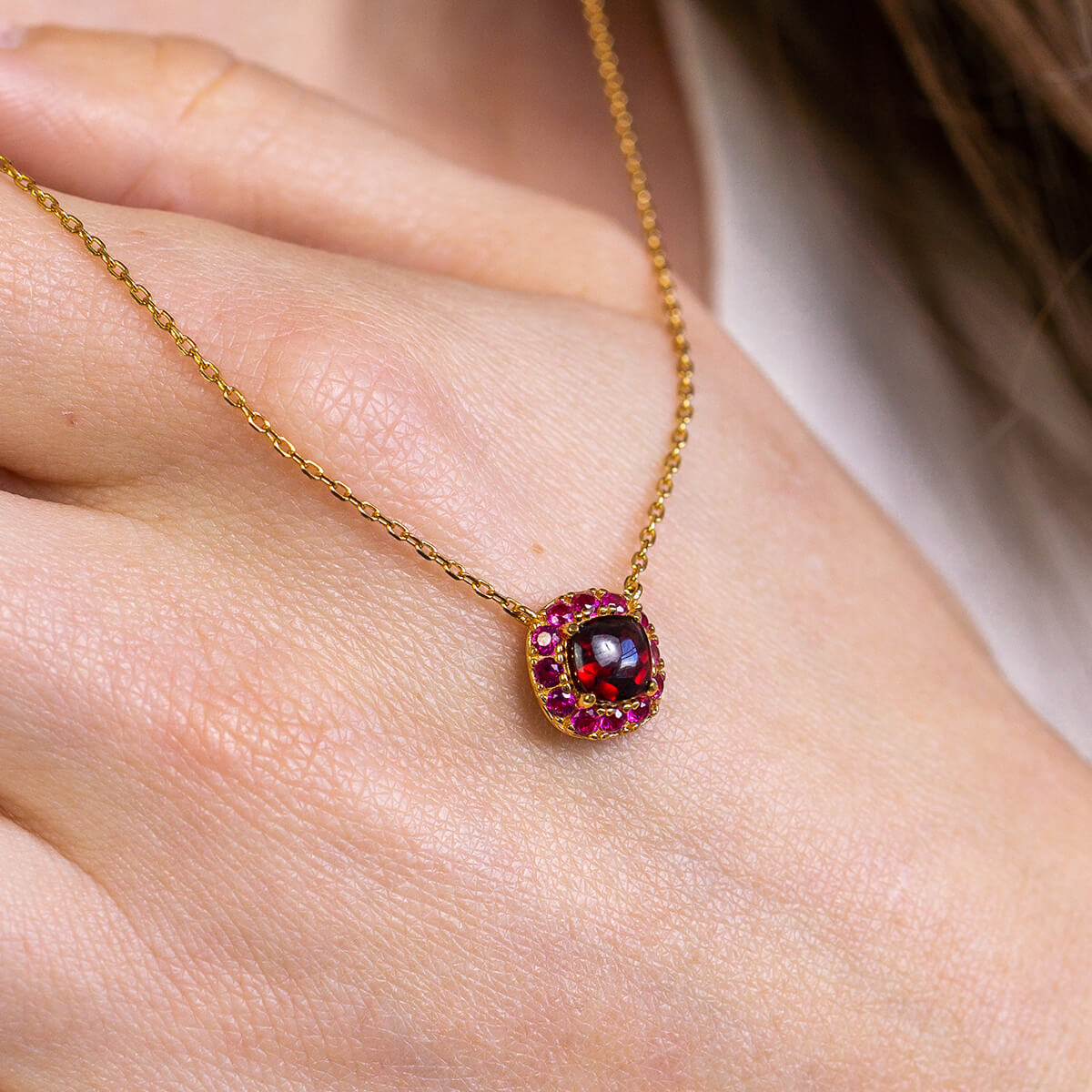DEVOTION Garnet and Ruby Necklace