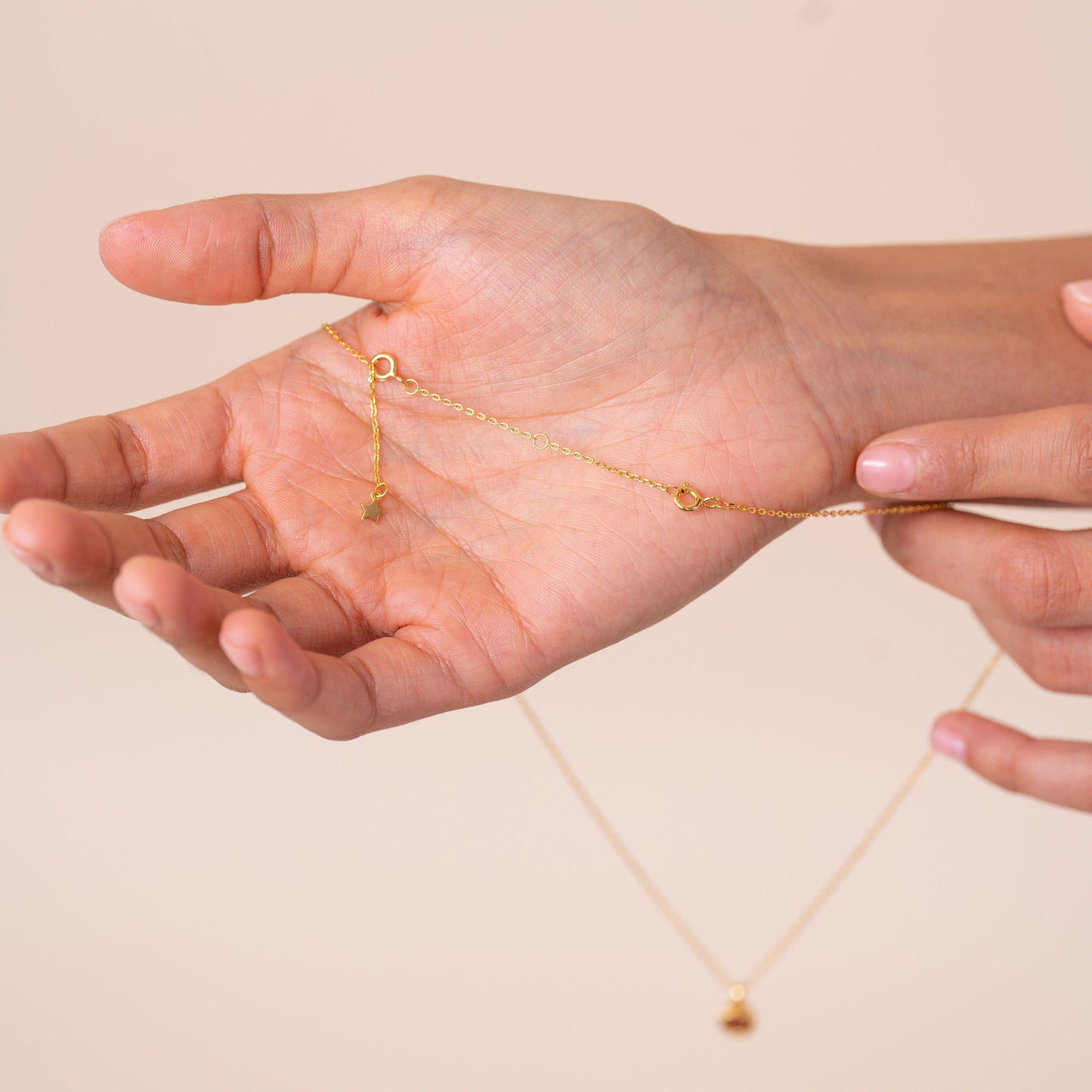 Necklace Chain Extender 5cm Yellow/White Gold Vermeil