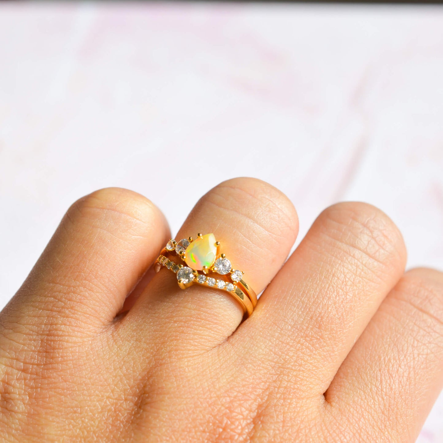 Selene Opal Ring